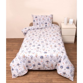 Πάπλωμα Κούνιας 120x160 Viopros Ρομπότ Λευκό